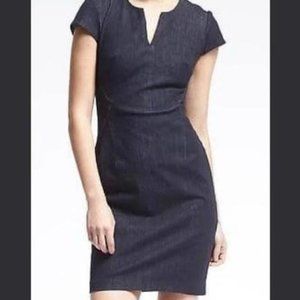 Banana Republic Denim Bodycon Stretch Dress. Size OOP